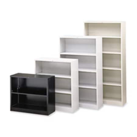 Convenience Concepts 2 Shelf Metal Bookcase- 34-.50 in Wx12-.63 in Dx29 in H- Black HI2490434